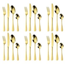24/30 Cutlery Dinner Set Stainless Steel High Grade Tableware Fork Tea Spoons