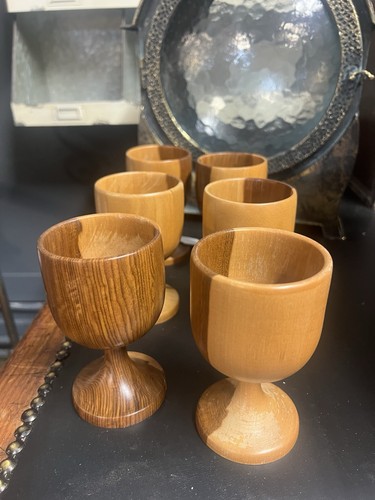 S set of 6 wooden - 70’s,