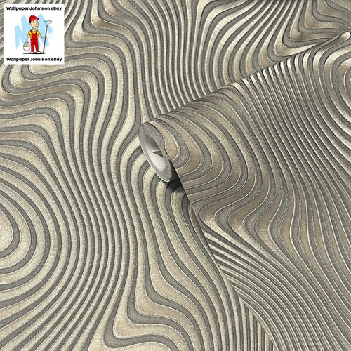 Metallic contour wave pattern - contour,
