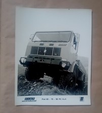 VINTAGE TRUCK FIAT IVECO 65 75 90 PC 4X4 TRUCK OFFICIAL PHOTOGRAPH 24x19