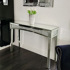 Sleek Mirrored Console Table