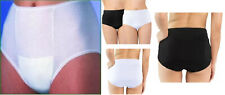INCONTINENCE Pants for Women 100% Cotton WASHABLE WITH PAD Briefs Knickers S-3XL