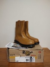 Dr Martens Tan Cellini Fur Lined Rigger Boots Made in England PPE BNIB Vintage 9