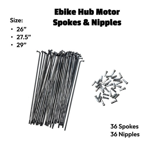 Mtx ebike hub - hub, spokes