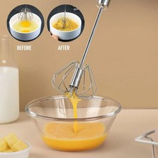3Pc Hand Push Rotary Egg