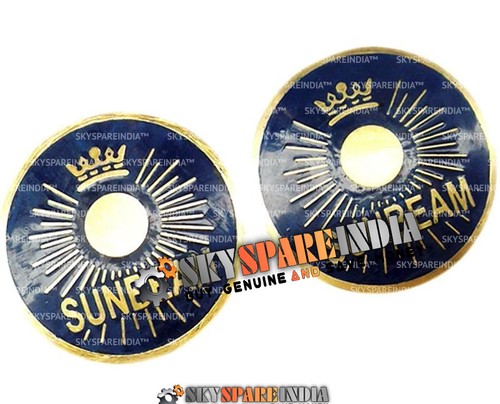 Petrol fuel tank blue brass - blue,