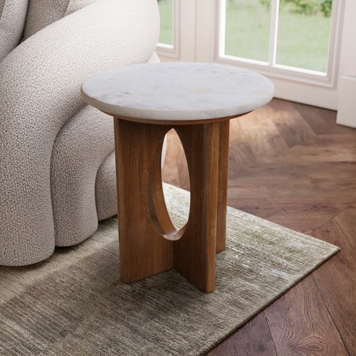 Round white marble and - marble,