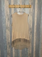 Coast Size M Beige Sleeveless