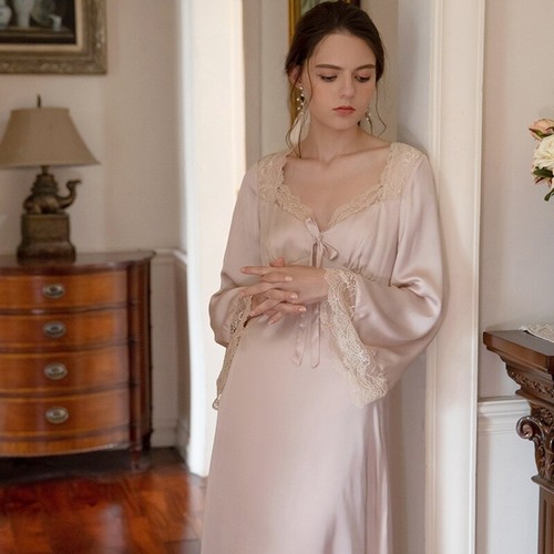 Satin dress lace - satin,