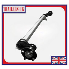 750kg Trailer Axle 1170mm Fixing Centres 4" PCD Hubs Galvanised