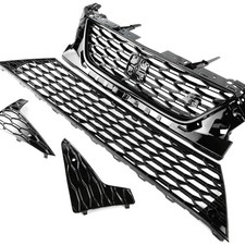 GLOSS BLACK FRONT GRILLES KIT