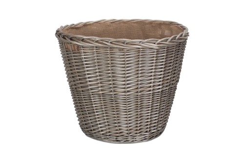 Tapered round grey lined - round,