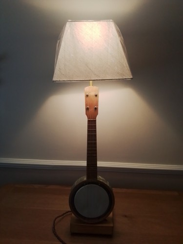 Ukulele banjo table lamp - banjo,