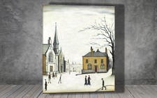 L. S. Lowry Stow on the wold  CANVAS PAINTING ART PRINT POSTER 2007