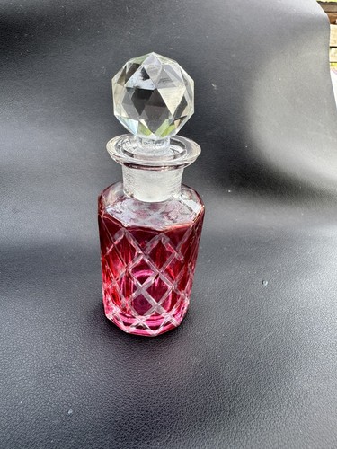 Vintage cranberry flash glass - flash,