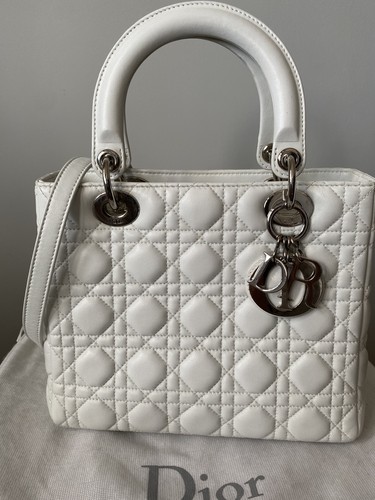 Lady dior white lambskin - dior,