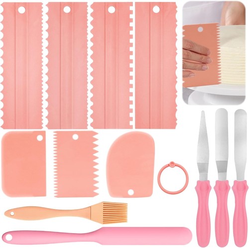 12pcs cake decorating scraper - cake,