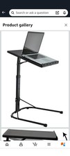 Azuma Adjustable Black Folding Laptop Table