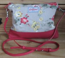 🌸 CATH KIDSTON RED MIX FLORAL PATTERN COTTON LEATHER TRIM SMALL SHOUDER BAG 🌸