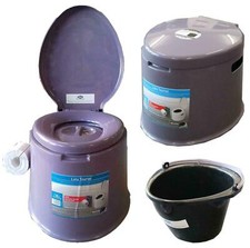 Sunncamp Lulu Tourlet Portable Camping Bucket Toilet Similar to Kampa Khazi VW 