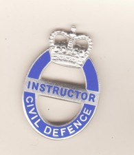 British Civil Defence Instructor Badge Good Quality