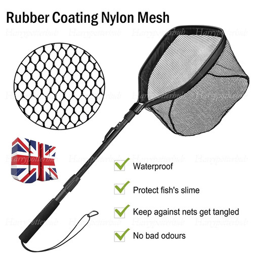 Rubber coated landing net - rubber,