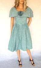 Vintage 80's prom dress, duck