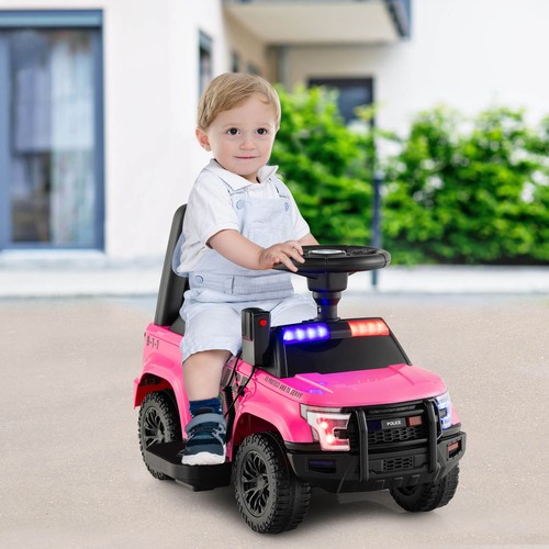 Pink electric police - car, for