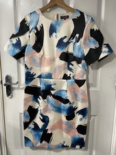 Warehouse Abstract Print Dress, Size 12, New With Tags, RRP £68
