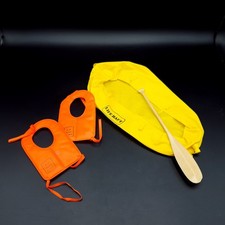 Vintage Palitoy Action Man Life Raft Oar 2 x Air Vest USAF Life Jacket 60s 70’s