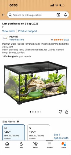 Pawhut glass reptile terrarium - pawhut,
