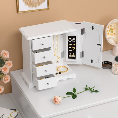 Jewellery box with mirror - box,