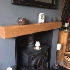 Oak Beam Mantle Fireplace Mantelpiece 6"x4" (150mmx100mm) Choose Length & Finish