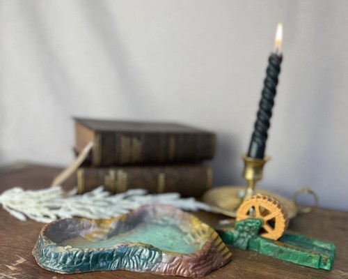 Vintage plastic water wheel - wheel, &