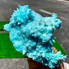 429G Natural blue texture stone crystal,Heteropolar of Chinese blue aragonite