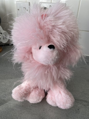 Pink poodle plush - poodle,