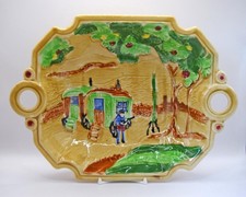 Antique Shorter & Son Staffordshire Rectangular Platter Dish Bowl.  Rare Design