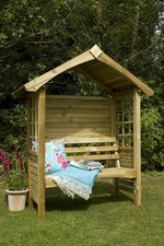 Wooden 6x2 Garden Arbour Bench