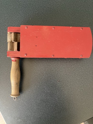 Vintage wooden football - football, rattle