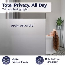 Frosted Privacy Window Film Vinyl - Premium Quality with Bubble Free Technology
