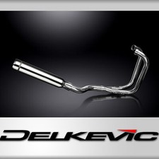 Honda CB350G 73 CB350K 69-73 Full 2-1 Exhaust 410mm Stainless Bull Nose Silencer