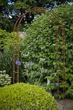 Rustique Metal Garden Arch by Tom Chamber Plant Support Arched Gateway Arbour