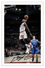 LEBRON JAMES Signed Autograph PHOTO Print CLEVELAND CAVALIERS Basketball NBA