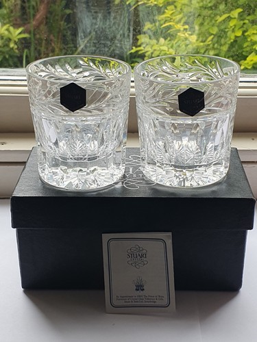 Boxed pair stuart crystal - pair,