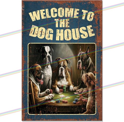 Dog house 30cm metal signs - dog,