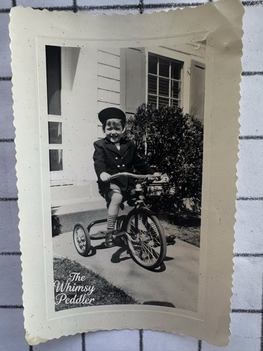 Vintage photo little boy - little,