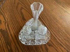 Vintage Collectible Cut Glass Cruet Set