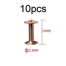 304 Burrs Setter Tool Fasteners Permanent / 10pcs Solid Copper Rivets Repair New