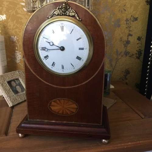French edwardian mantel clock - mantel,