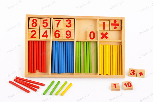 Montessori wooden maths number - maths,